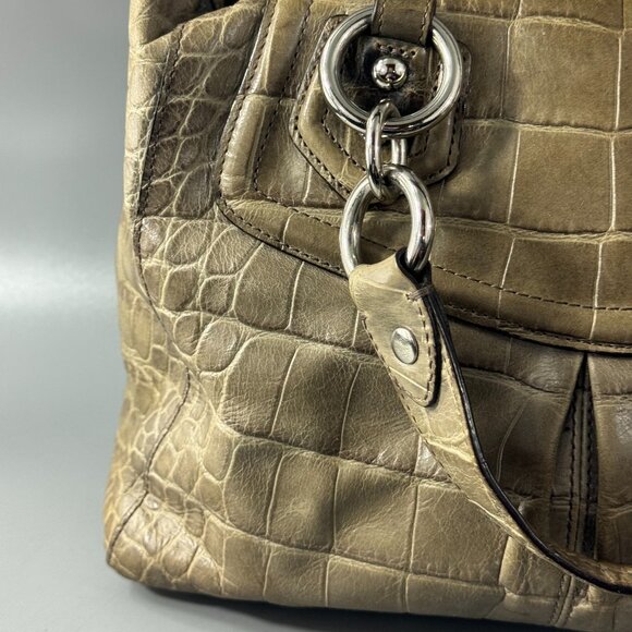 Coach #15260 Madison Audrey Embossed Leather Satchel Bag - Picture 6 of 14